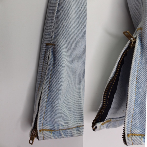 Vintage Guess Light Wash Zip Ankle Jeans 14 Girls - Picture 7 of 9